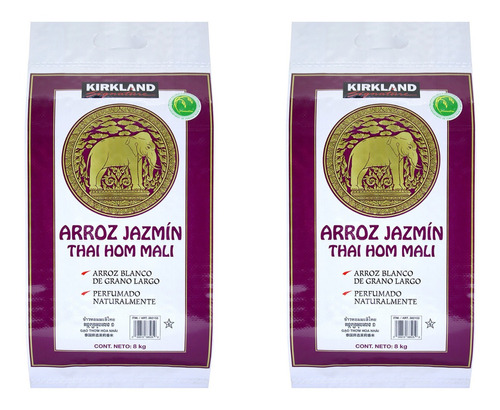 Arroz Jazmin Sin Gluten Premium De Tailandia 16 Kg