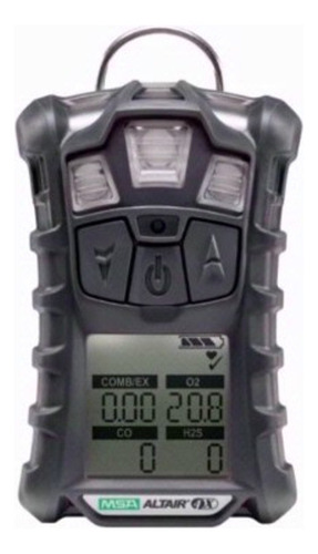 Detector De Gases Msa Altair 4x 2024 H2s Lel Co O2 Combust Color Negro