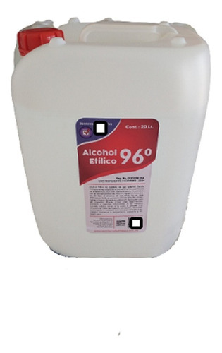 Imagen 1 de 1 de Alcohol Etílico 96° De Caña Paquete 2 Garrafas De 20lts
