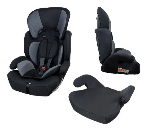 Cadeirinha Carro Assento Infantil 9a36kg Preto Grafite Styl