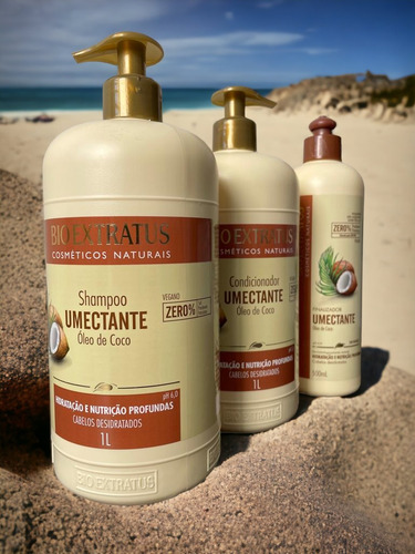 Kit 1 Shampoo 1 Condicionador Umectante 1l 1 Finalizad 500ml