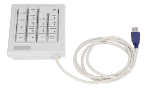 Teclado Numérico Mecânico, 17 Teclas, Ação Linear, Usb, Com