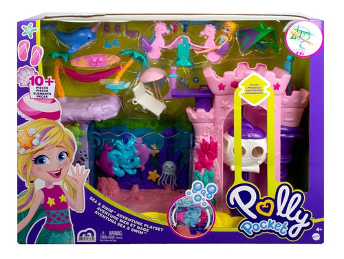 Imagen 5 de 6 de Polly Pocket Mega Aventura Sea & Swim Gxv27 Mattel Bestoys