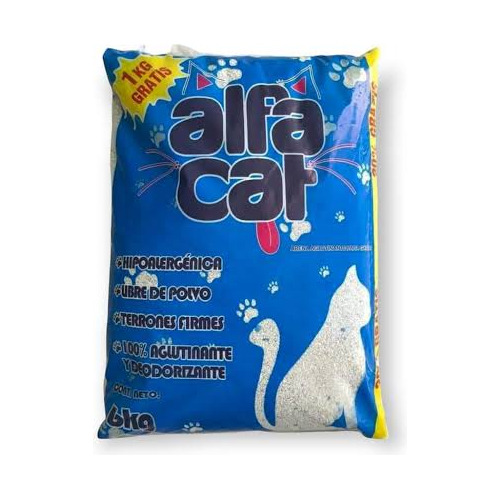 Arena Para Gato Alfa Cat 25 Kg