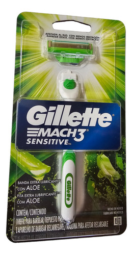 Rastrillo Manual Gillette Mach3 Sensitive!