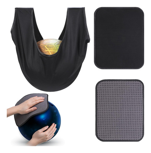 Pulidor De Bolas De Boliche Y Toallas De Microfibra Negra Nombre Del Diseño