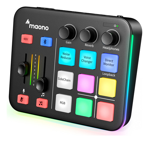 Mezclador De Audio Mixer Consola Sonido Maono G1 Neo Usb Xlr