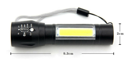 Lampara Tactica Recargable Usb Linterna Led Militar Nocturna