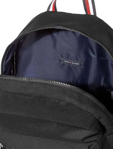 Mochila Tommy Hilfiger Solid Gino Backpack 9 Litros Cor Preto
