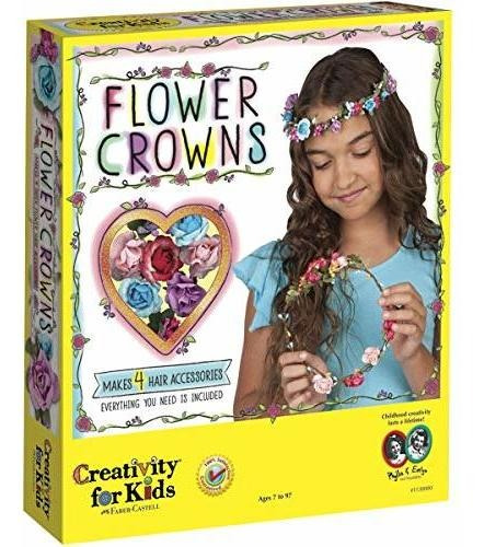 Creativity For Kids Flower Crowns Craft Kit - Crea 4 Accesor