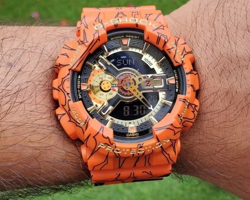 Reloj Casio G shock Dragon Ball Z Ga 110jdb 1a4 Ed. Especial Color