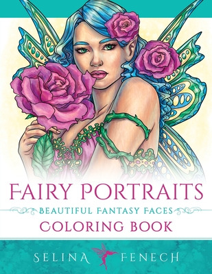 Libro Fairy Portraits - Beautiful Fantasy Faces Coloring ...