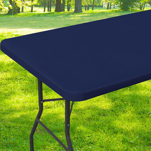 Mantel Rectangular Impermeable Ajustable Para Mesa De 6 Pies