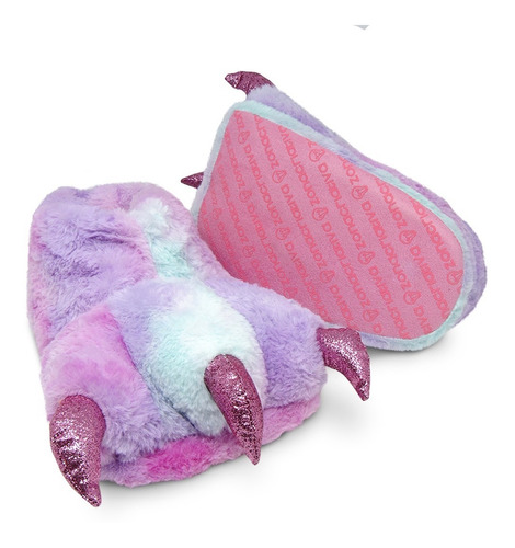 Pantufa Garra 3d Cores Fashion Glitter Pelúcia - Original