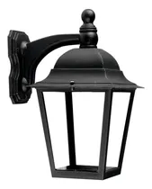 Comprar Farol Pared Polipropileno 4 Caras Vidrio Colonial Negro