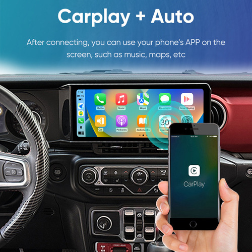 Chehd1 Estéreo Radio Gps Cámara Carplay Jeep Wrangler Jl