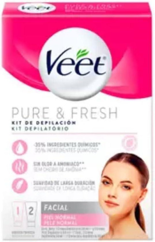 Kit Veet Creme Depilatorio E Creme Pos Depilação 50ml Facial