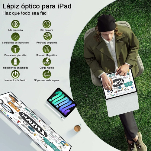 Pluma Lápiz Óptico Para iPad Tablet (2018-2023),stylus Pen