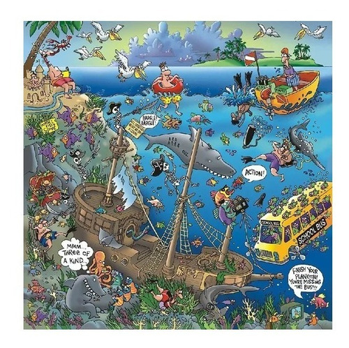 Rompecabezas Wuundentoy 500 Piezas - Vida En El Agua