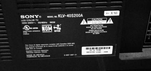 Imagen 2 de 3 de Tv Sony Bravia 40 Pulgadas Lcd