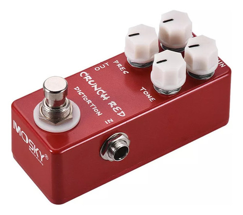 B Pedal De Guitarra Mosky Crunch Red Distortion Effect Full