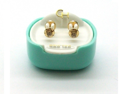 Imagen 2 de 3 de Abridores Ch Todo Oro 18k Strass Blanco Ch122 Il Ctas