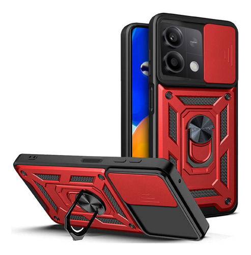 Estuche Protector Para Xiaomi Note 13 4g Rojo 