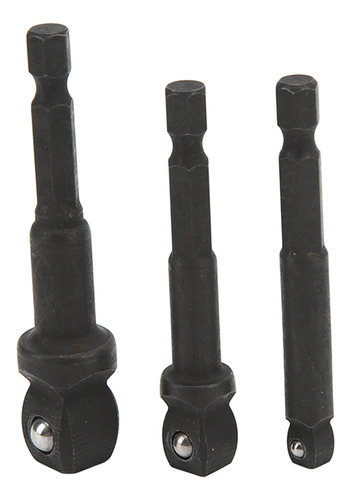 Adaptador De Enchufe Hexagonal 3 Piezas 1/2 In 3/8 In 1/4 In