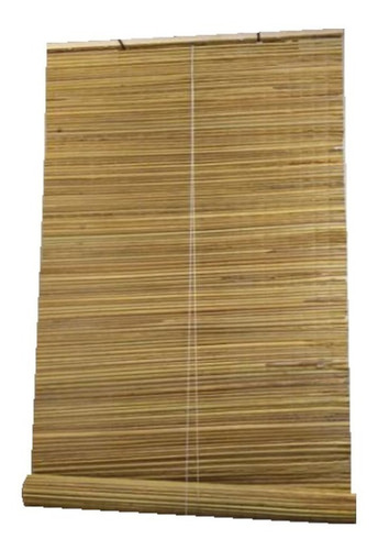 Imagen 3 de 8 de Cortina De Junco-esterilla Enrollable 1.50x2.00 Largo Tigre