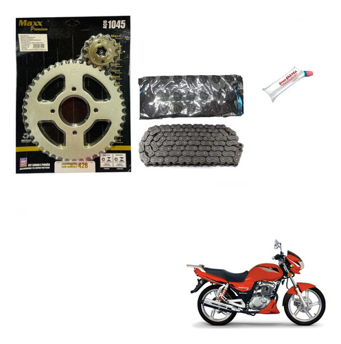 Kit Relação Para Suzuki Gsr 125 Mod Original Marca Importada
