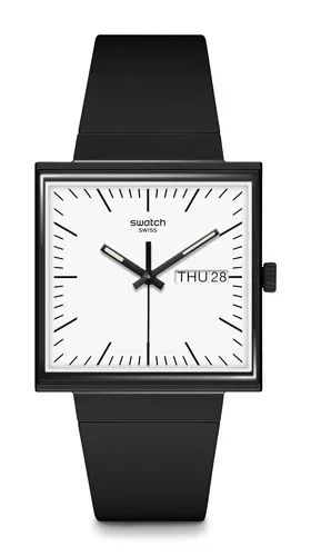 Reloj Swatch Mujer So28w106-s14 Classic White Bishop Color de la