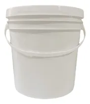 Comprar 5 Tachos Plastico Blanco Con Tapa De 4 Litros Para Cereales