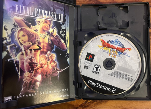 Dragón Quest Viii Ps2 Con Demo Ff Xii (Usado)