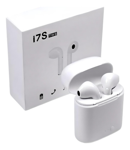 Auriculares Inalámbricos I7s Tws Bluetooth Color Blanco