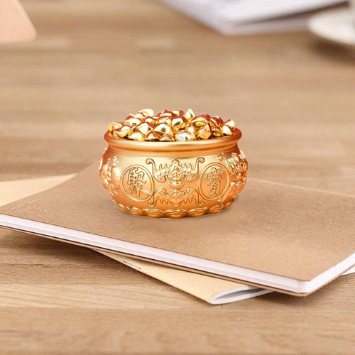 Cuenco Del Tesoro Chino Con Decoración Del Diámetro 6 Cm