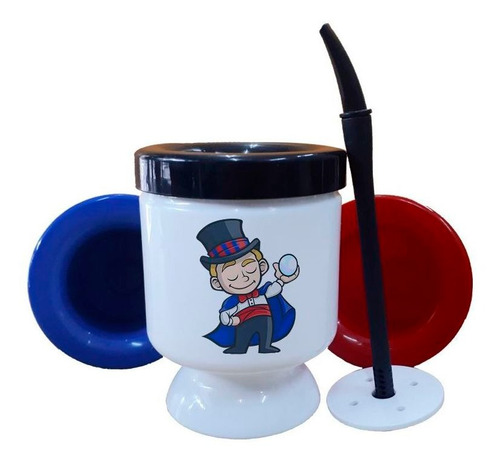 Mate Plastico Mago Caricatura Dibujo Boy Magic Ball
