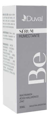 Duval Be Serum Humectante Facial Niacinamida Hialuronico 3c