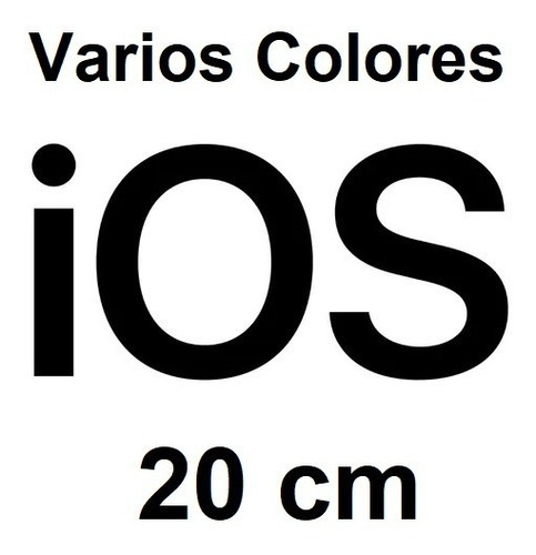 Stickers  Ios Logo ( Vinil 20 Cm ) 1 Pza