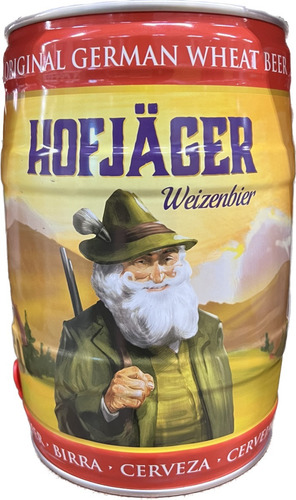 Barril De Cerveja Alemã Hofjäger Weizenbier Trigo 5 Litros
