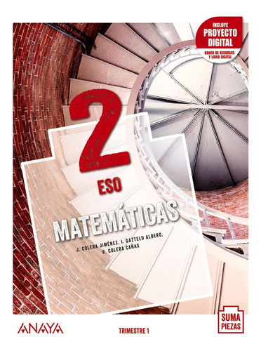 Eso 2 Matematicas (and). Trimestres 2021 - Aa.vv