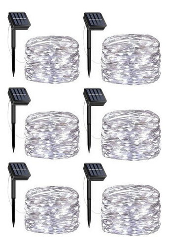 2024 Luces De Navidad Solares De 10 M, 100 Led,