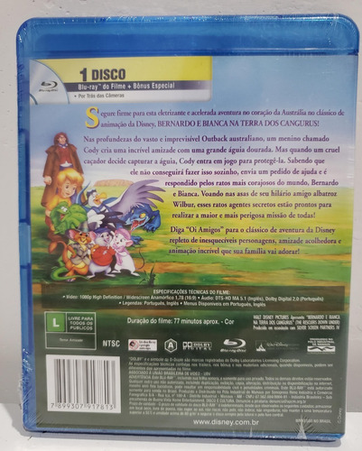 Blu Ray Bernardo E Bianca Na Terra Dos Cangurus