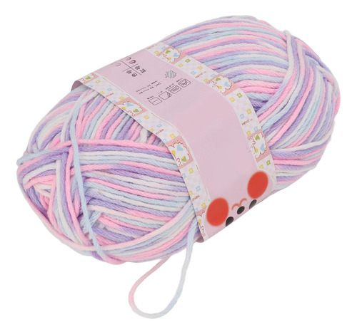 Fio De Algodão, Tricô De Leite, 6 Fios, Cor De Flor, Grossa,