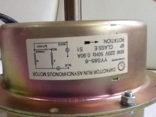 Imagen 2 de 8 de Motor Ventilador Para Condensadora De Aires 85 Watt