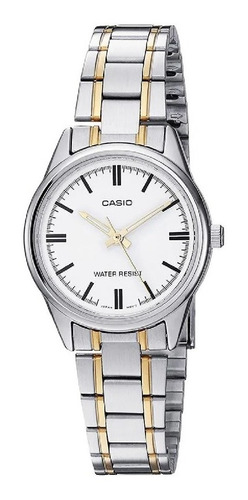 Reloj Casio Ltp V005sg 7a Mujer Plateado Original