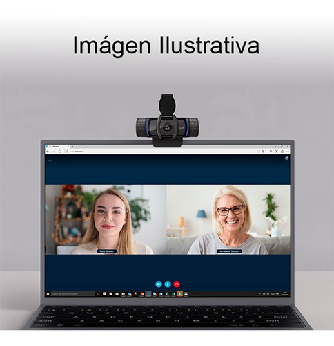 Cámara web Logitech C920s Pro Full HD 30FPS color negro