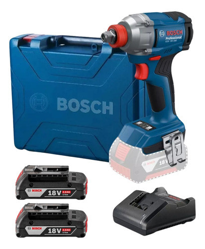 Chave De Impacto 1/2'' Gdx 18v-285 Com 2 Baterias 2ah - Maleta E Carregador Bivolt Bosch