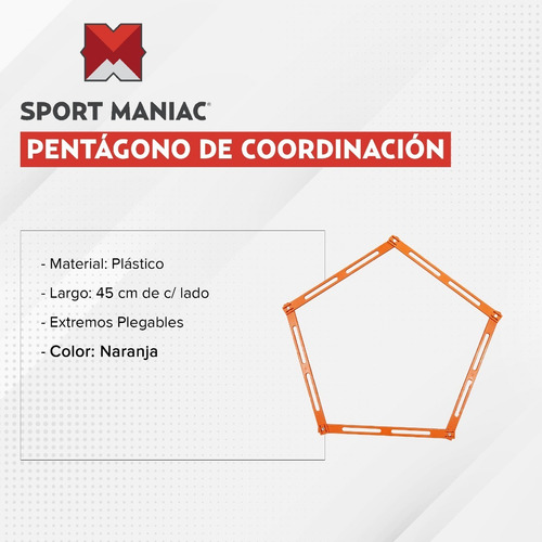Imagen 2 de 3 de Pentágono Entrenamiento Coordinación Fitness Sport Maniac