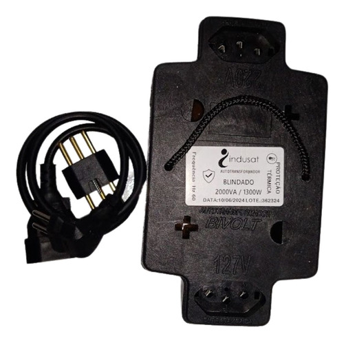Autotransformador Indusat 2000va 1300w 127v 220v / 220v 127v