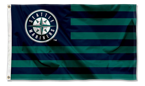 Seattle Mariners Stars And  S Nation 3x5 Flag